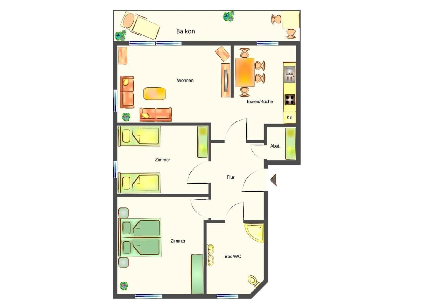 Haus Triade Ferienwohnung Triade 3 Zinnowitz Eksteriør bilde